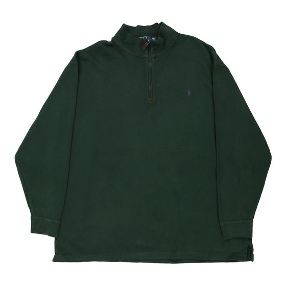 Vintage green Ralph Lauren 1/4 Zip - mens xxx-large