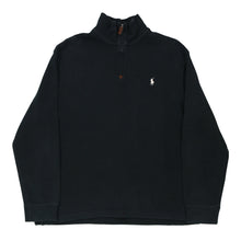  Vintage black Ralph Lauren 1/4 Zip - mens large