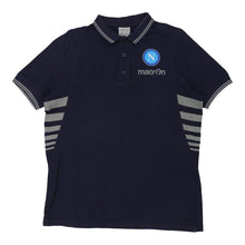  Vintage navy SSC Napoli Macron Polo Shirt - mens x-large