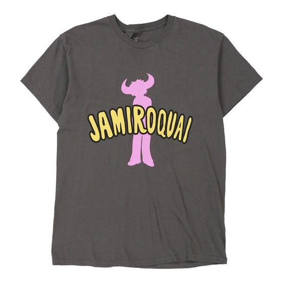 Vintage grey Jamiroquai T-Shirt - mens medium