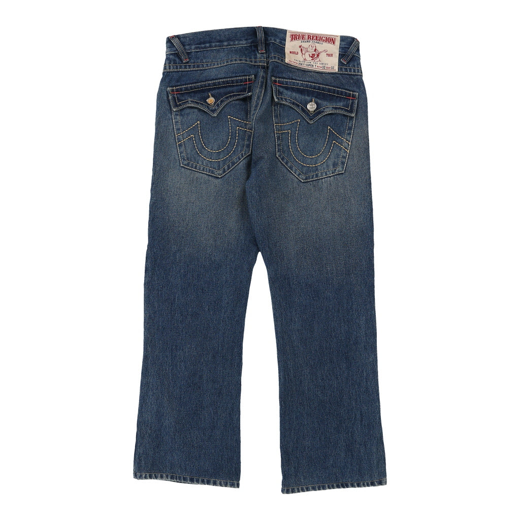 Joey Super T True Religion Jeans - 34w 29l Blue Cotton – Thrifted.com