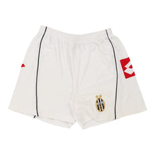  Vintage white Juventus FC Lotto Sport Shorts - mens large