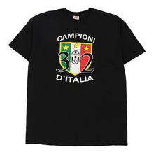  Vintage black Juventus FC Fruit Of The Loom T-Shirt - mens x-large