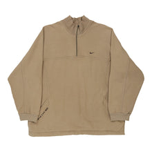  Vintage beige Nike 1/4 Zip - mens medium