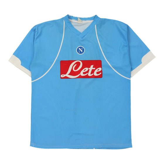 Vintage blue SSC Napoli Replica Football Shirt - mens x-large