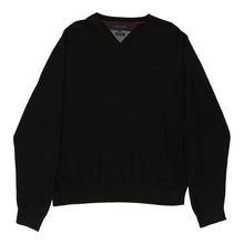  Vintage black Tommy Hilfiger Jumper - mens x-large