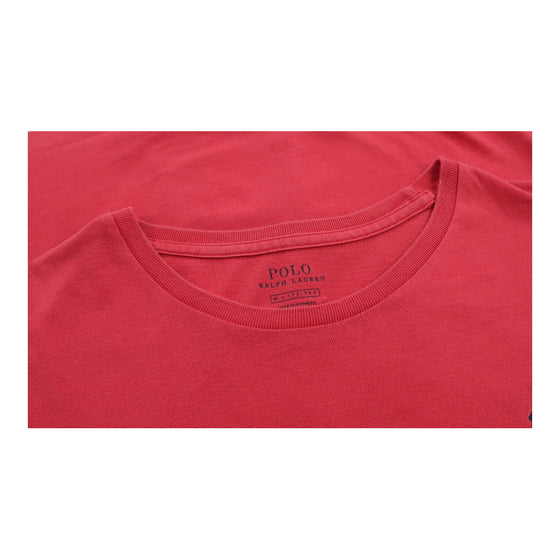 Ralph Lauren T-Shirt - Medium Red Cotton