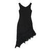 Moschino Jeans Asymmetric Dress - Small Black Cotton