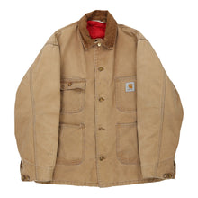  Vintage beige Lightly Worn Carhartt Jacket - mens medium