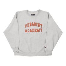  Vintage grey Reversed Weave Vermont Academy Champion Sweatshirt - mens x-large