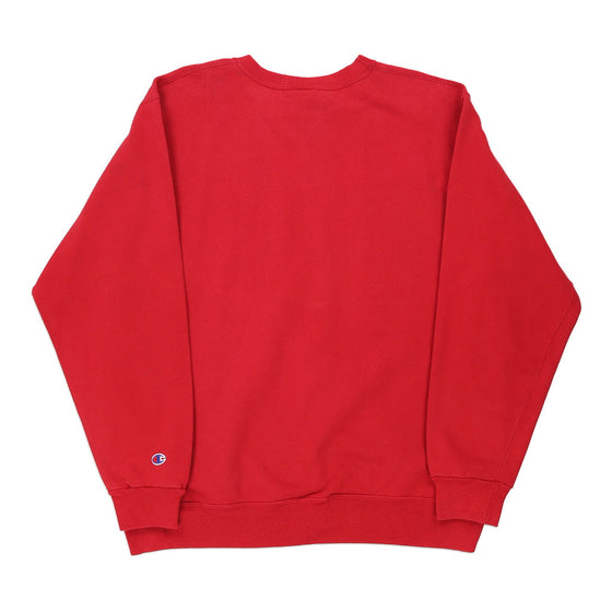 Vintage red Champion Sweatshirt - mens x-large