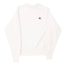  Vintage white Reversed Weave Champion Sweatshirt - mens small