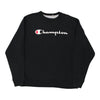 Vintage black Champion Sweatshirt - mens x-large