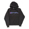 Vintage black Champion Hoodie - mens medium