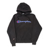 Vintage black Champion Hoodie - mens medium