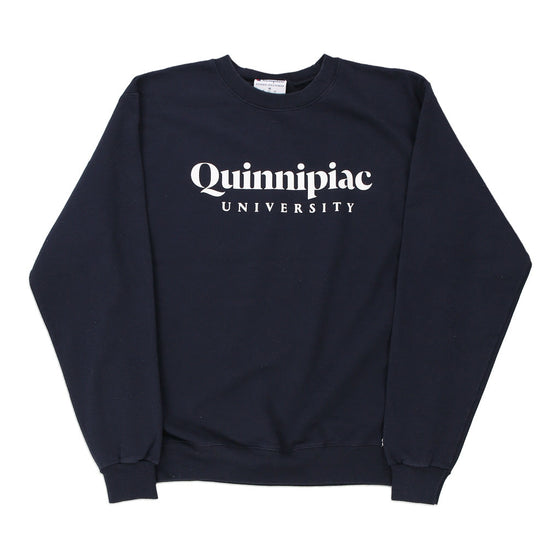 Vintage black Quinnipiac University Champion Sweatshirt - mens medium