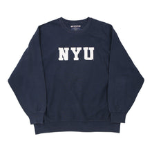  Vintage navy Reversed Weave NYU Champion Sweatshirt - mens x-large