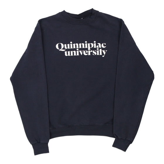 Vintage navy Quinnipiac University Champion Sweatshirt - mens small