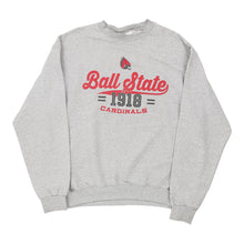  Vintage grey Ball State Cardinals Champion Sweatshirt - mens large