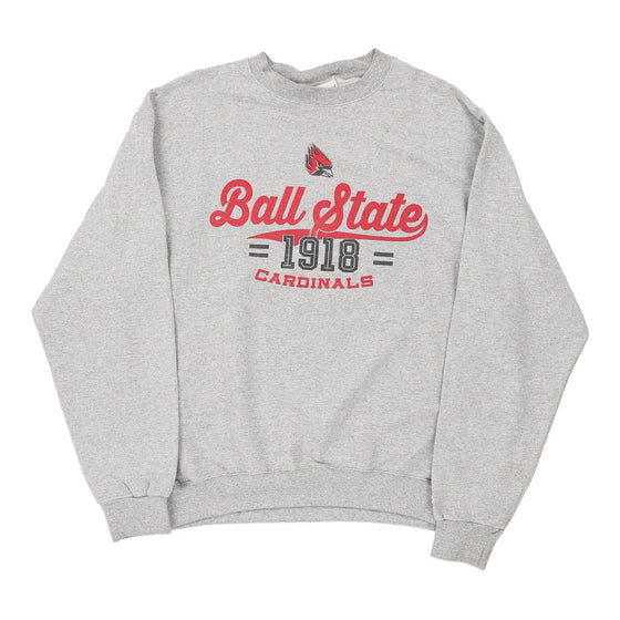 Vintage grey Ball State Cardinals Champion Sweatshirt - mens large