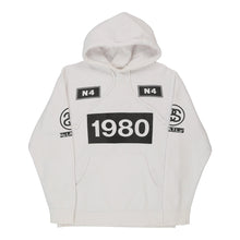  Vintage white Stussy Hoodie - mens small