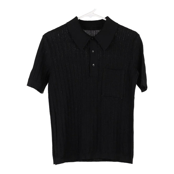 Vintage black Unbranded Polo Shirt - mens small