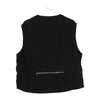 Vintage black Pit Stop Gilet - mens medium