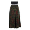 Vintage green Bognor Maxi Skirt - womens 32" waist