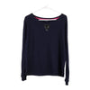 Vintage navy Tommy Hilfiger Sweatshirt - womens large