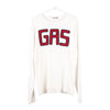 Vintage white Gas Long Sleeve Top - mens x-large