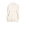 Vintage cream Galerie Blanche Long Sleeve Polo Shirt - womens x-large