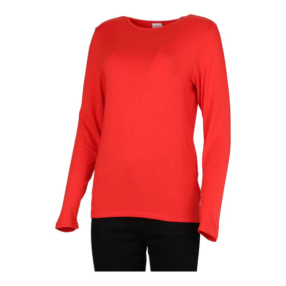 Vintage red Armani Long Sleeve Top - womens small