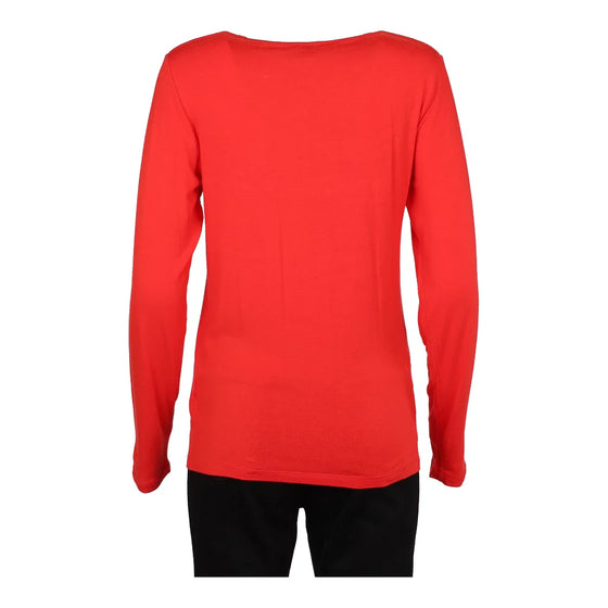 Vintage red Armani Long Sleeve Top - womens small