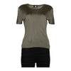 Vintage khaki Krizia Top - womens medium