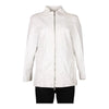 Vintage white C.C Leather Jacket - womens large