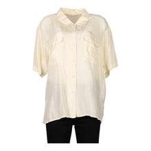  Vintage beige Unbranded Short Sleeve Shirt - womens x-large