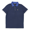 Ea7 Polo Shirt - Medium Navy Cotton Blend