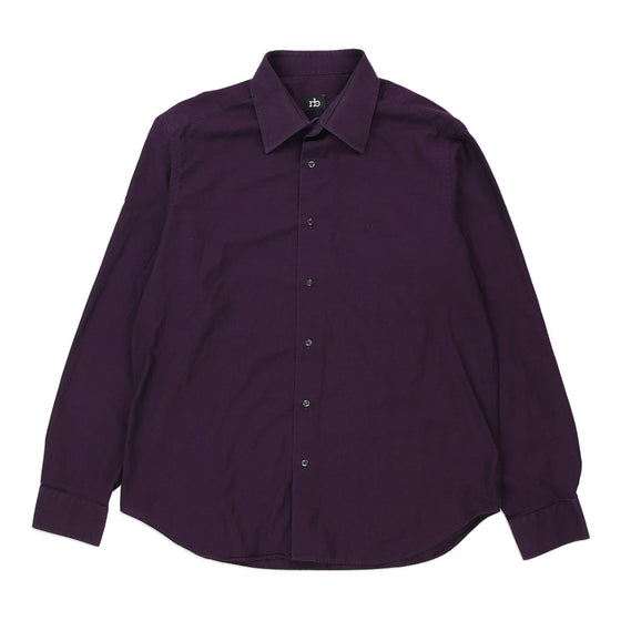 Roccobarocco Shirt - Large Purple Cotton