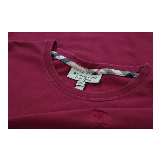 Burberry London T-Shirt - XL Red Cotton