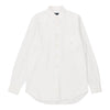 Burberry London Collarless Shirt - Large White Cotton