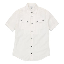  Gf Ferre Short Sleeve Shirt - Medium White Cotton