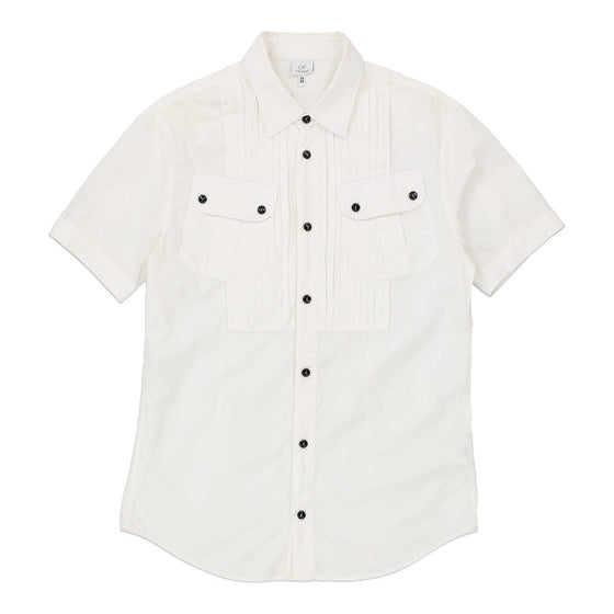 Gf Ferre Short Sleeve Shirt - Medium White Cotton