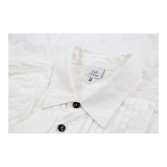 Gf Ferre Short Sleeve Shirt - Medium White Cotton