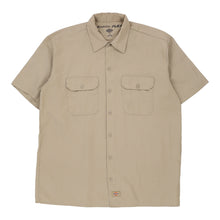  Vintage beige Dickies Short Sleeve Shirt - mens large