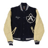 Vintage blue Andrew '04 Rennoc Varsity Jacket - mens medium