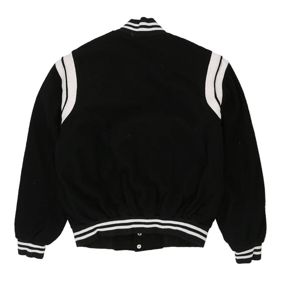 Vintage black Battlestar Varsity Jacket - mens large