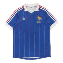  Vintage blue France Adidas Football Shirt - mens medium