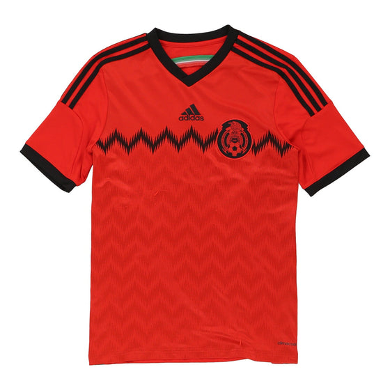 Vintage red Age 15-16, Mexico Adidas Football Shirt - boys large