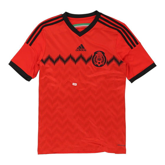 Vintage red Age 15-16, Mexico Adidas Football Shirt - boys large