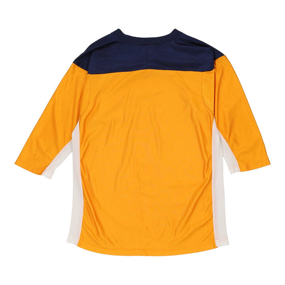 Vintage yellow Adidas Football Shirt - mens x-large